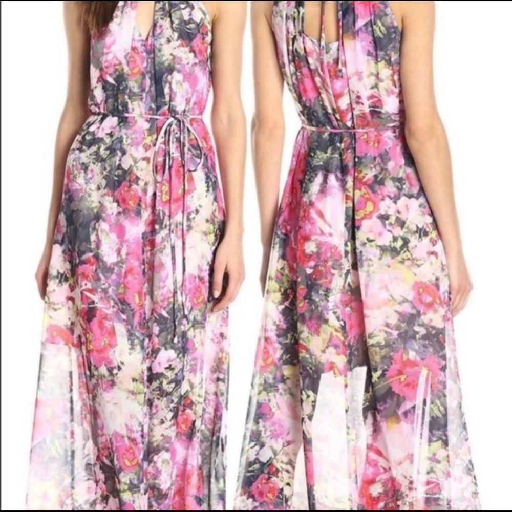 Maggy London Floral Maxi Dress